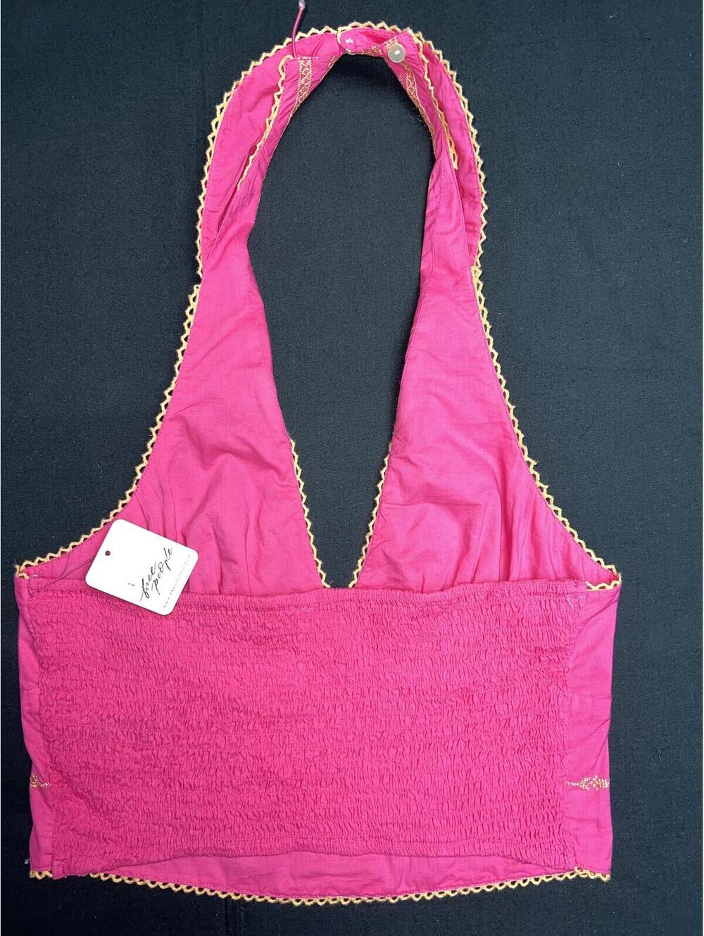 Free People Embroidered pink-Rose top - Picture 4 of 9